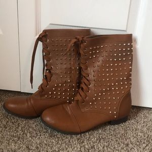 Charlotte Russe size 8 studded boots